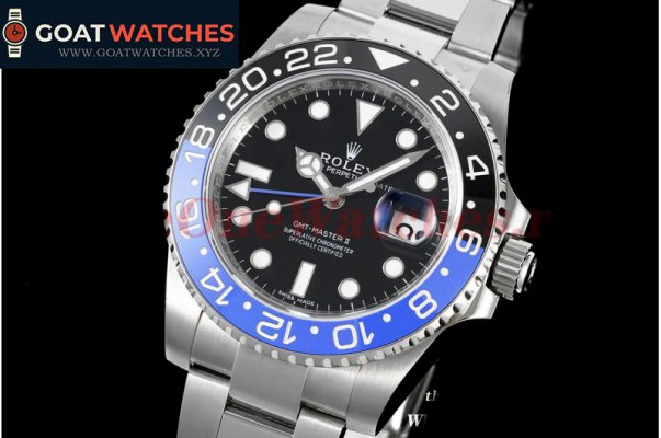 Rolex - GMT Master II 116710 BLNR Black/Blue Ceramic 904L Steel APSF Black Dial VR3186