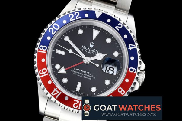 Rolex - GMT II Ref.16710 Pepsi SS/SS Black BP Asia 3186 Mod