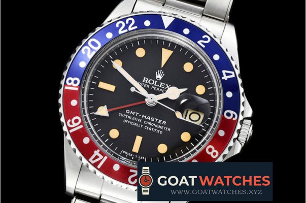 Rolex - GMT Master Ref.1675 Blue/Red SS/SS Swiss 2836 Mod