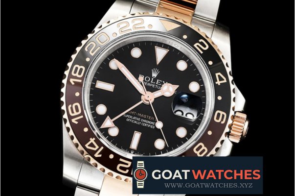 Rolex - GMT Master II 2018 126711 904L RG/SS Black GMF A2836