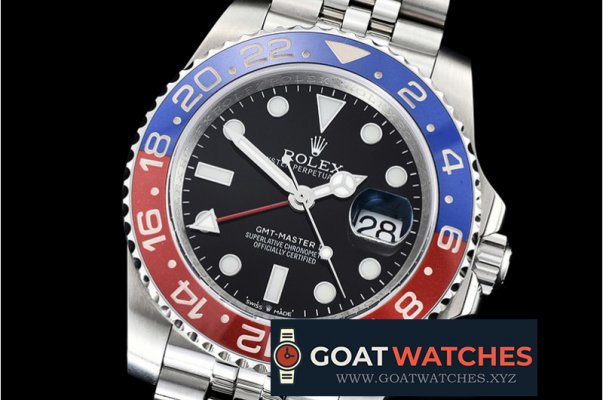 Rolex - GMT Master II 126710 Pepsi Jub SS/SS Blk DJF A2836