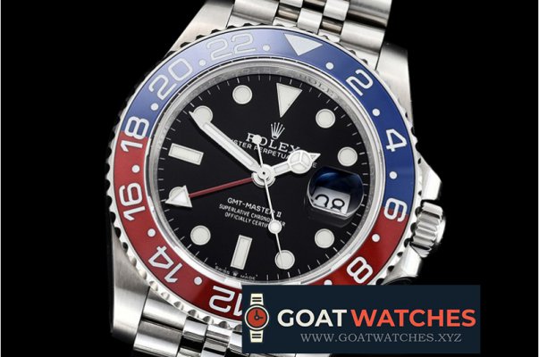 Rolex - GMT Master II 126710 Pepsi 904L SS/SS Blk GMF A2836