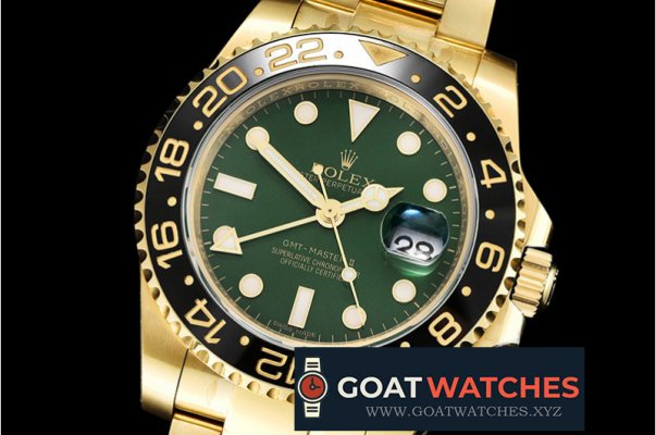 Rolex - GMT Master II Ref.116718LN YG/YG Green EWF A2836