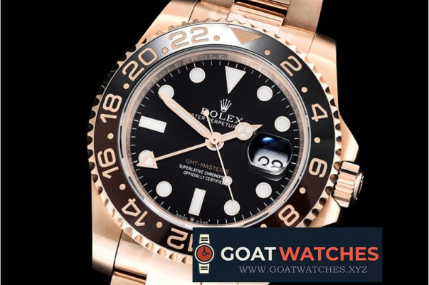 Rolex - GMT Master II 2018 126715CHNR RG/RG Black EWF A2836