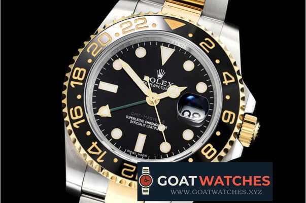 Rolex - GMT Master II 116713LN YG/SS Black EWF Asia 2836