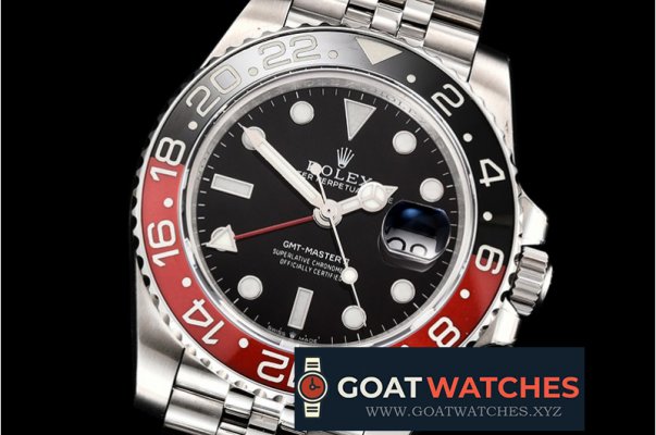 Rolex - GMT Master II 116710BLRO Coke SS/SS Blk GMF Asia 2836