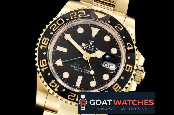 Rolex - GMT Master II 116718LN YG/YG Blk BP Asia 3186 CHS