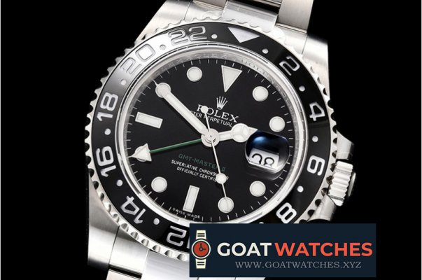 Rolex - GMT II 116710LN SS/SS Blk BP Asia 3186 CHS