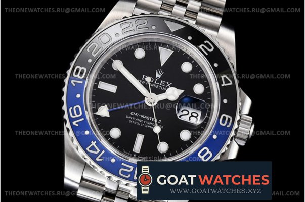 Rolex - GMT II 126710BLNR Jub 904L SS/SS GMF Asia 3186 CHS