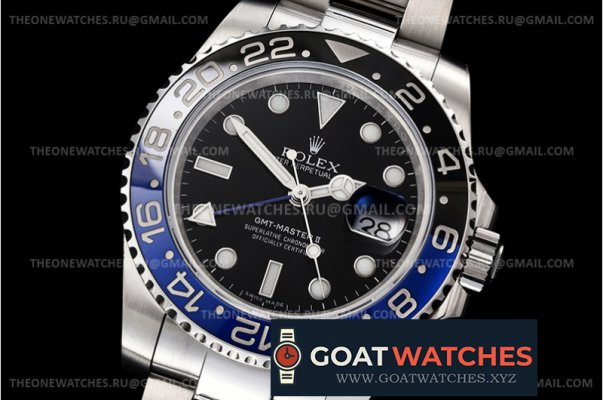 Rolex - GMT II 126710BLNR Oyt 904L SS/SS VRF 1:1 A3186 CHS