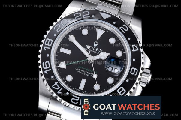 Rolex - GMT II 116710LN 904L SS/SS Blk GMF V3 A3186 CHS