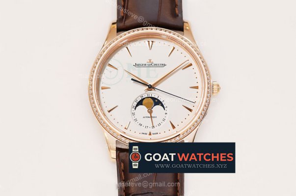 Jaeger Lecoultre - Master Ultra Thin Moonphase Dia RG/LE Wht GF V4 MY9015