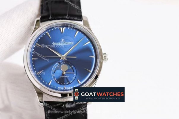 Jaeger Lecoultre - Master Ultra Thin Moonphase SS/LE Blue Cal.925