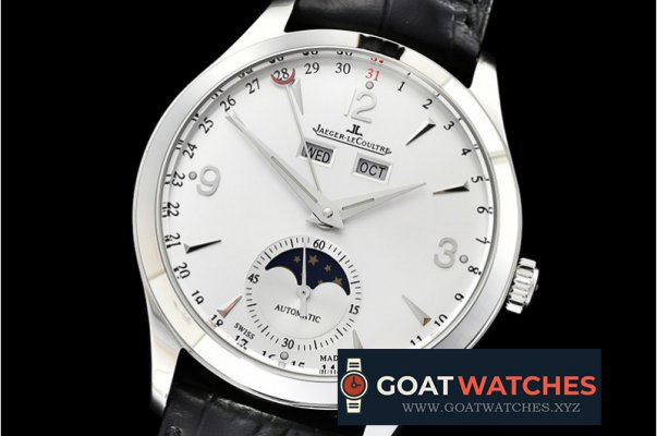 Jaeger LeCoultre - Master Ultra Thin Moonphase SS/LE Silver Wht KMF A2824