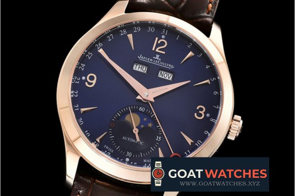 Jaeger LeCoultre - Master Ultra Thin Moonphase RG/LE Blue KMF MY9015 Mod