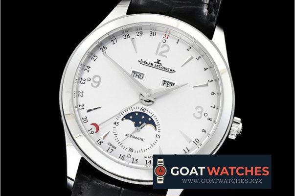 Jaeger LeCoultre - Master Calendar Moonphase SS/LE White OMF MY9015 Mod