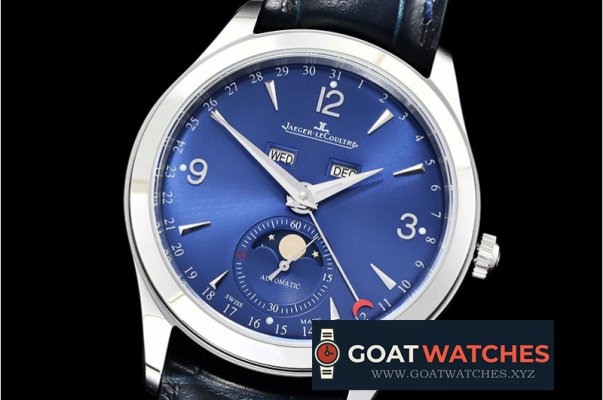 Jaeger LeCoultre - Master Calendar Moonphase SS/LE Blue OMF MY9015 Mod