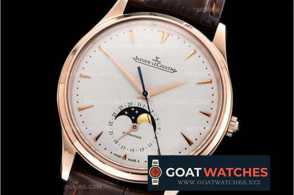 Jaeger Lecoultre - Master Ultra Thin Moonphase RG/LE White MY9015