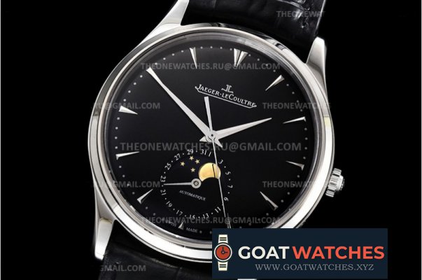 Jaeger Lecoultre - Master Ultra Thin Moonphase SS/LE Black MY9015