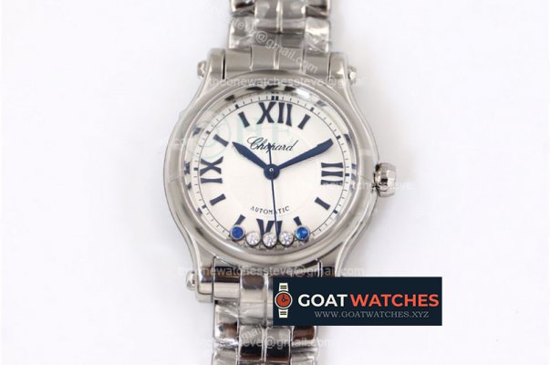 Chopard - Happy Diamonds 30mm SS/SS Wht/Rom YF A2892 Mod