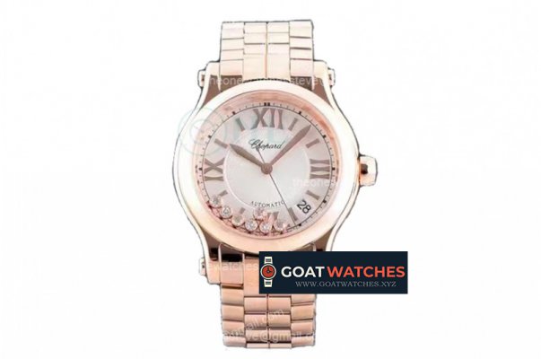 Chopard - Happy Sports Diamonds 36mm 274893-5003 RG/RG Wht/Rmn YF Asia 2892