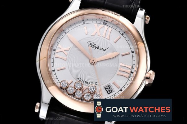 Chopard - Happy Sports Diamonds 36mm RG/SS/LE Wht/Rmn Asia 2892