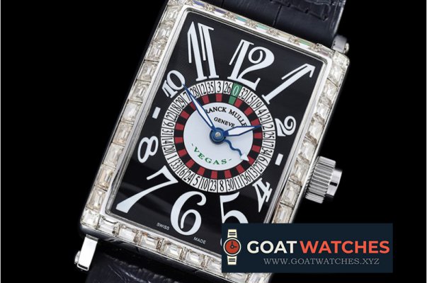 Franck Muller - Long Island Vegas Edition Diam SS/LE Black Asia 21J Mod