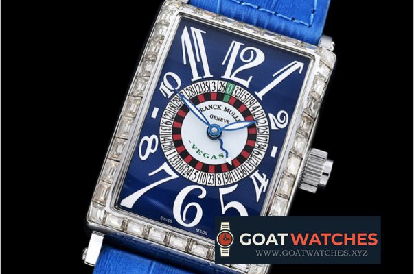 Franck Muller - Long Island Vegas Edition Diam SS/LE Blue Asia 21J Mod