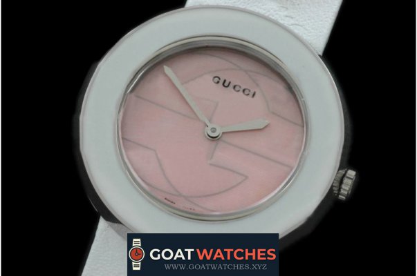 Gucci - U Play Mid Size SS/LE Mop Pink / Wht Jap Quartz