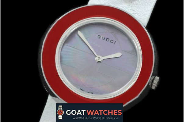 Gucci - U Play Mid Size SS/LE MOP Violet / Red Jap Quartz