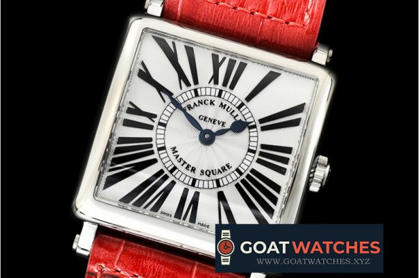 Franck Muller - Master Sq 6002 Midsize SS/LE Red White GF - Swiss Qtz