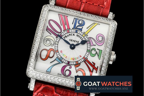 Franck Muller - Master Sq 6002 Midsize SS/LE Red Crazy GF - Swiss Qtz