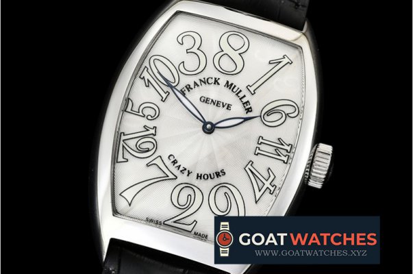 Franck Muller - Crazy Hours Curvex Mens SS/LE White Asia 21J Mod