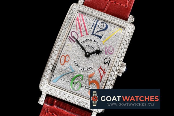 Franck Muller - Long Island 952QZ DIAM/SS/LE (Red) Color GF Swiss Qtz