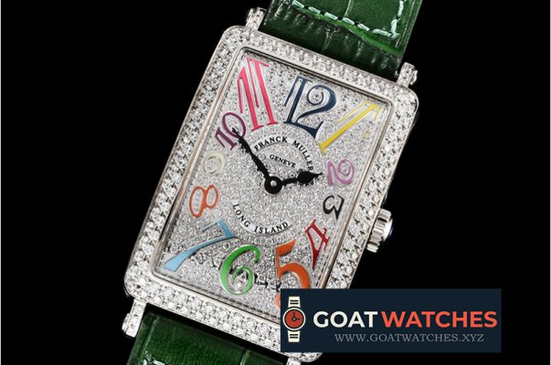 Franck Muller - Long Island 952QZ DIAM/SS/LE (Grn) Color GF Swiss Qtz