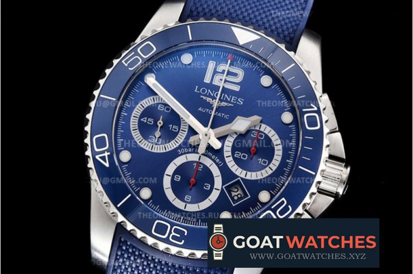 Longines - HydroConquest Chrono Mens SS/RU Blue ACF A7750