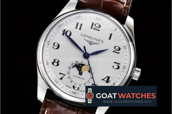 Longines - Longines Master Moon Phase SS/LE White GSF A899