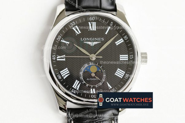 Longines - Master Moonphase SS/LE Blk/Rmn GF A899