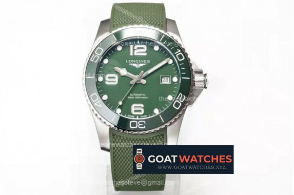 Longines - HydroConquest Mens SS/RU Green TWF Asia 2824