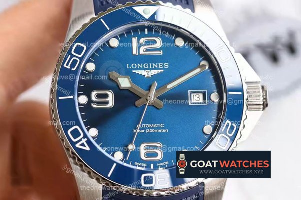 Longines - HydroConquest Mens SS/RU Blue TWF Asia 2824