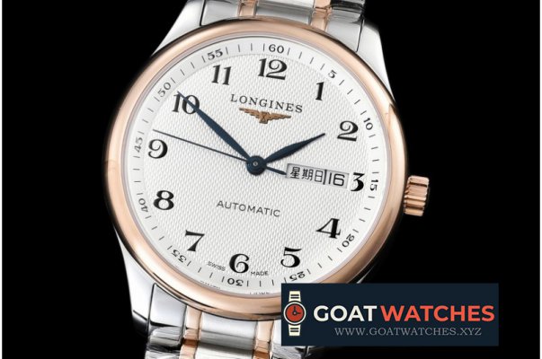 Longines - Masters Collection SS/RG/LE White Asian 2836