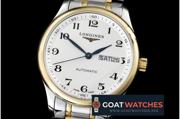 Longines - Masters Collection SS/YG/LE White Asian 2836