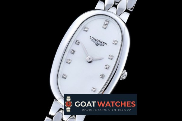 Longines - Elegance Ladies SS/SS Wht MOP TWF Swiss Qtz