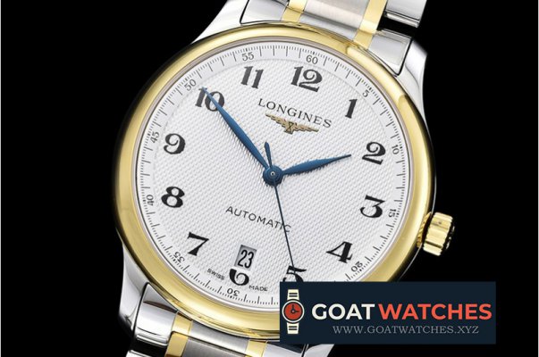 Longines - Longines Master Collection YG/SS White/Num MY9015 Mod