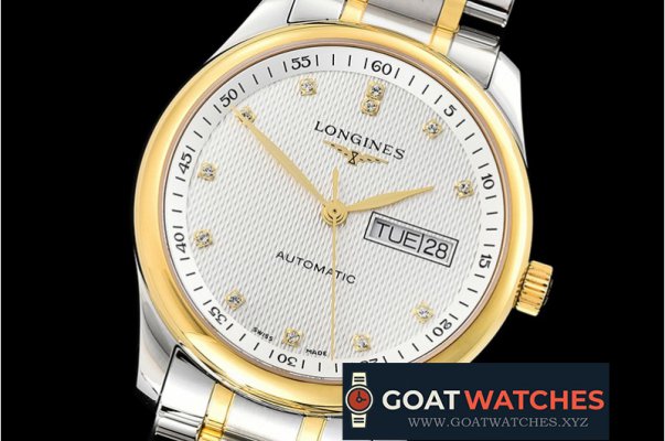 Longines - Longines Master Collection DayDate YG/SS LGF Wht A2836