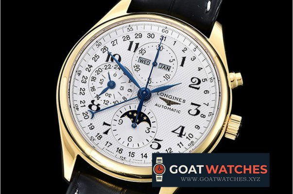 Longines - Master Complications Auto YG/LE Wht GSF Asia 7750