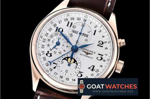 Longines - Master Complications Auto RG/LE Wht GSF Asia 7750