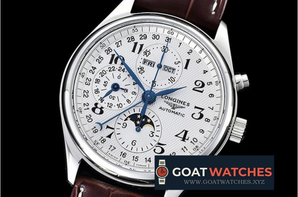 Longines - Master Complications Auto SS/LE Wht GSF Asia 7750