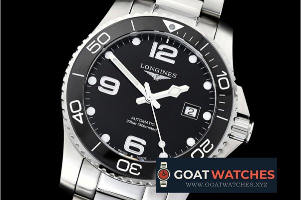 Longines - HydroConquest Mens SS/SS Black ZF Asia 2824