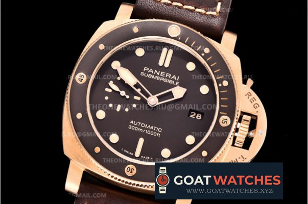 Panerai - PAM968 Submersible Bronzo 47mm BR/LE Brn VSF Mod 9010